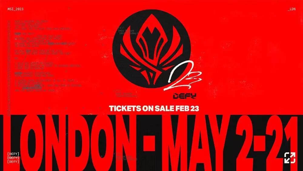 League of Legends Mid-Season Invitational Tickets London