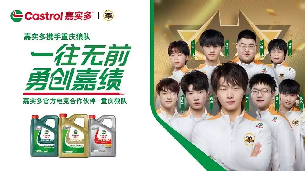 Castrol partners with Wolves Esports