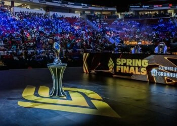 A scene from the recent LCS Spring Finals in Raleigh, North Carolina. Credit: Riot Games