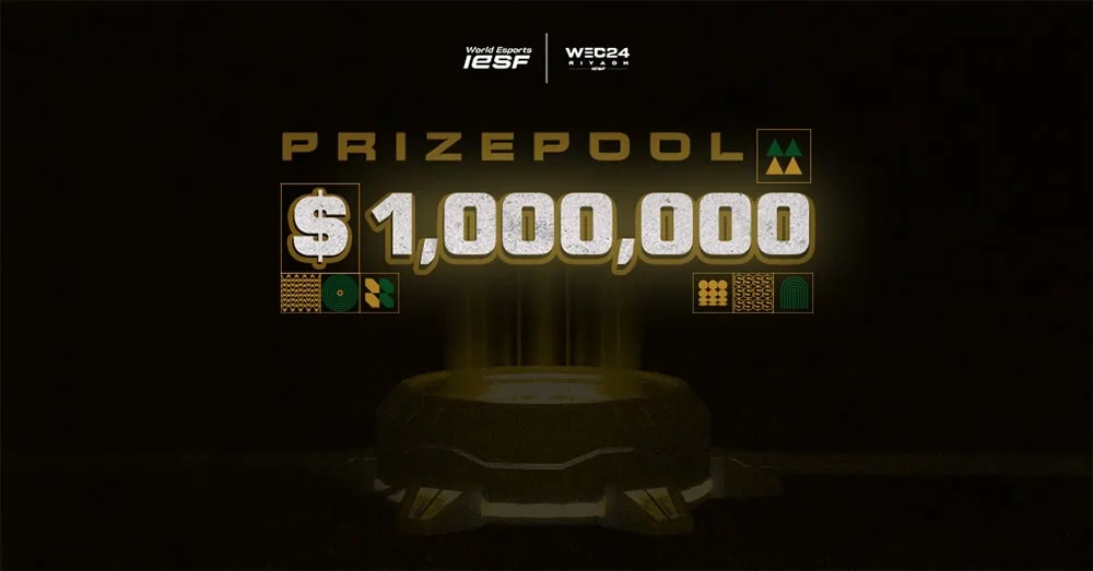 IESF offers $1M USD total prize pool for the 2024 World Esports Championship in Riyadh, Saudi Arabia in November