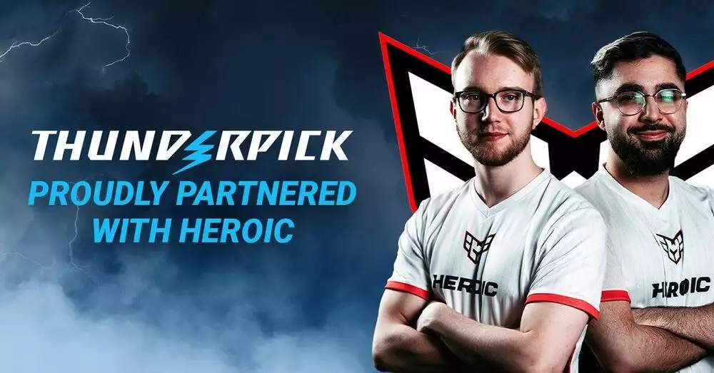 Thunderpick named official betting sponsor of Heroic Counter-strike 2, Dota 2 and sim racing teams