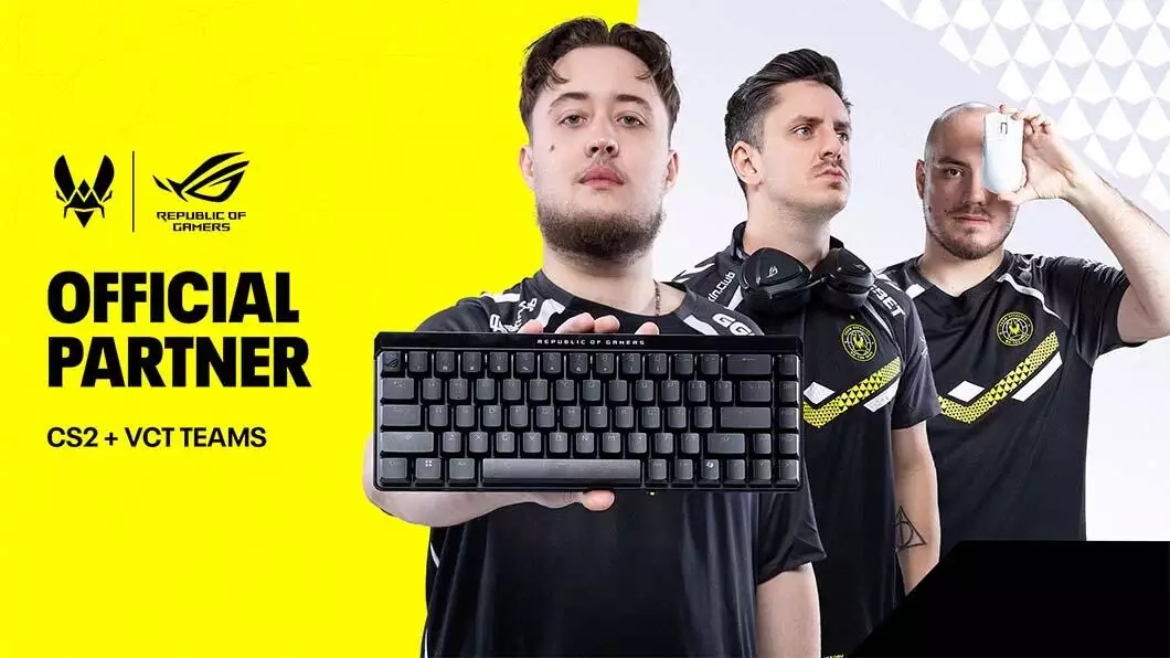Team Vitality partners with ASUS Republic of Gamers for Valorant and Counter-Strike 2 teams