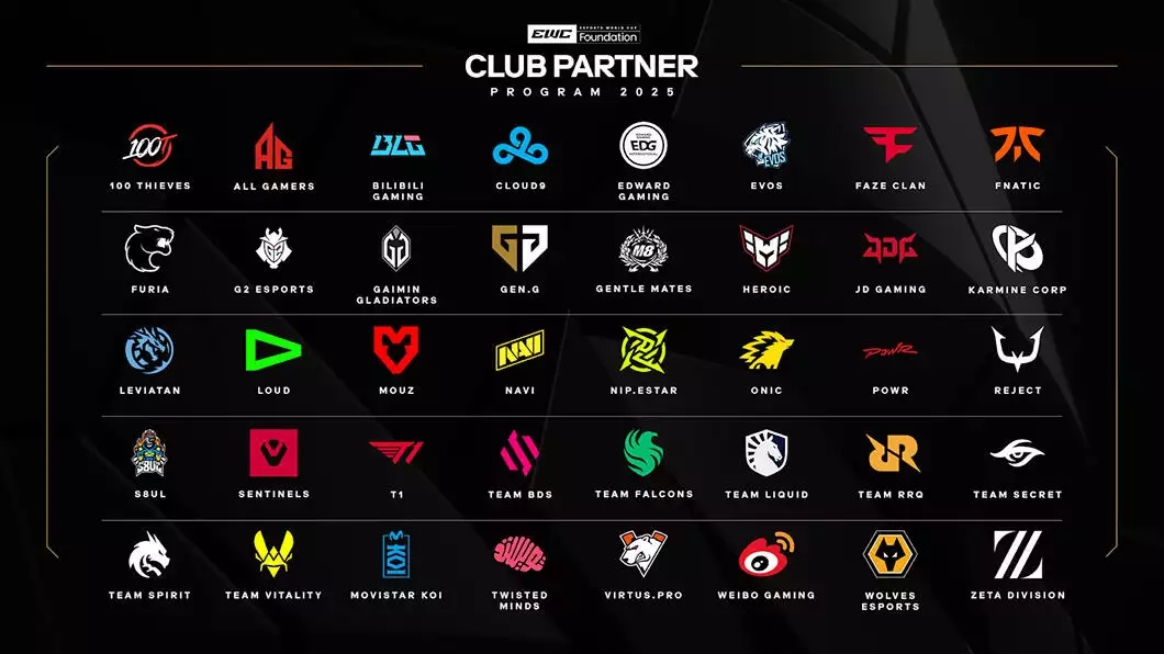 40 teams selected for the Saudi-government funded Esports World Cup Club Partner Program