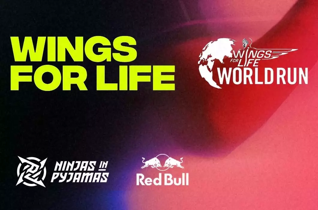 Ninjas in Pyjamas pros and staff go all-in on Red Bull Wings For Life Run.