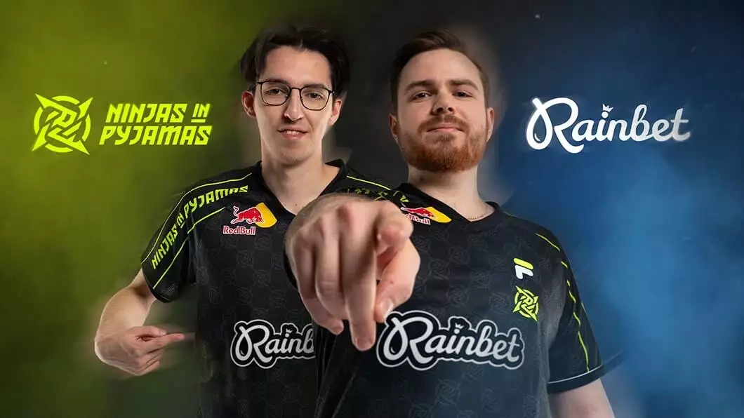 Rainbet named Ninjas in Pyjamas main jersey sponsor for its Counter-Strike 2 team.