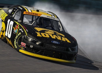 eNASCAR Coca-Cola Series and College Series Champion Steven Wilson Celebrating his Victory - Image Credit: iRacing