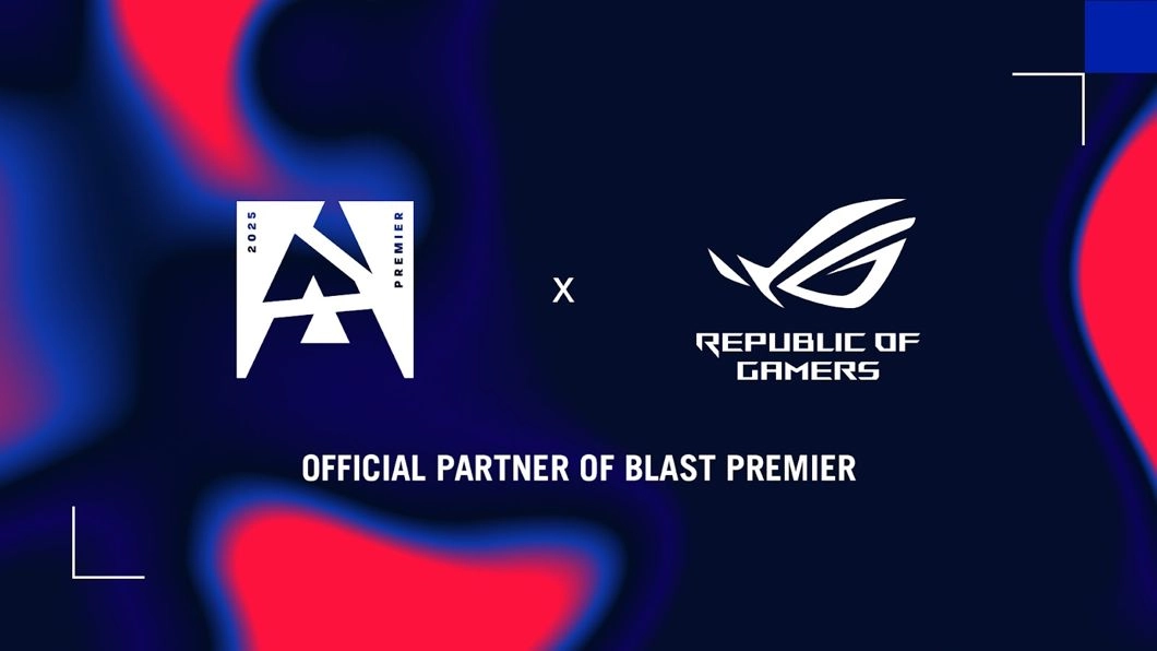 ASUS brand Republic of Gamers partners with BLAST for the remainder of 2025 Counter-Strike 2 competitive season.