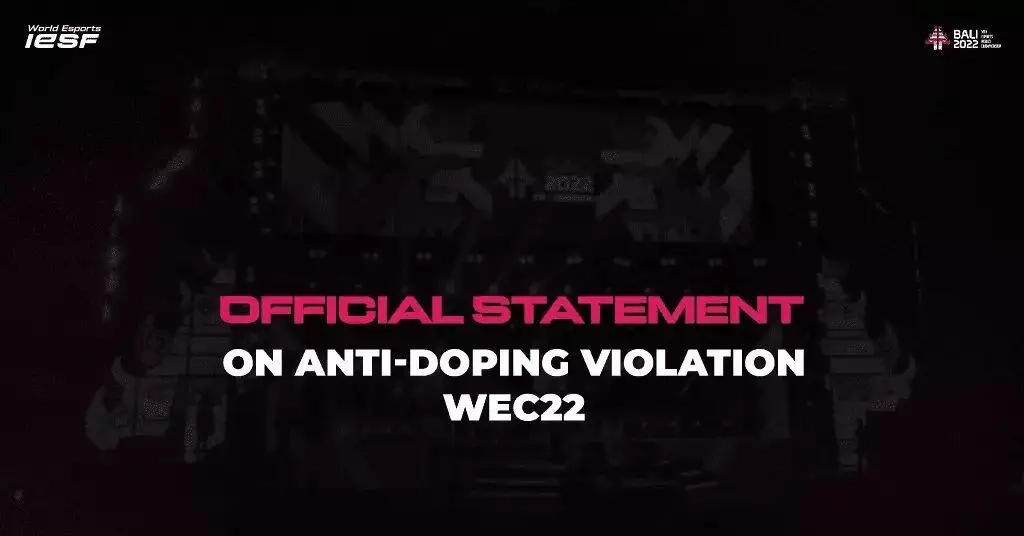 ESF sactions Arlan Ash under anti-doping rules for 2022 event, ESIC responds.