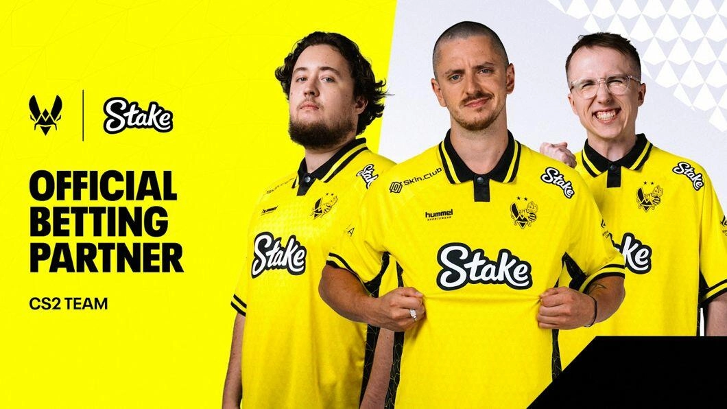 Team Vitality partners with Stake for Counter-Strike 2 team.