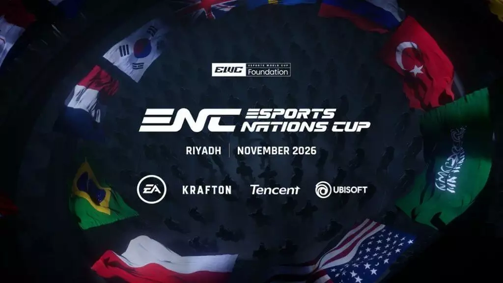 Esports World Cup Foundation announce the Esports Nations Cup for Riyadh in November 2026.