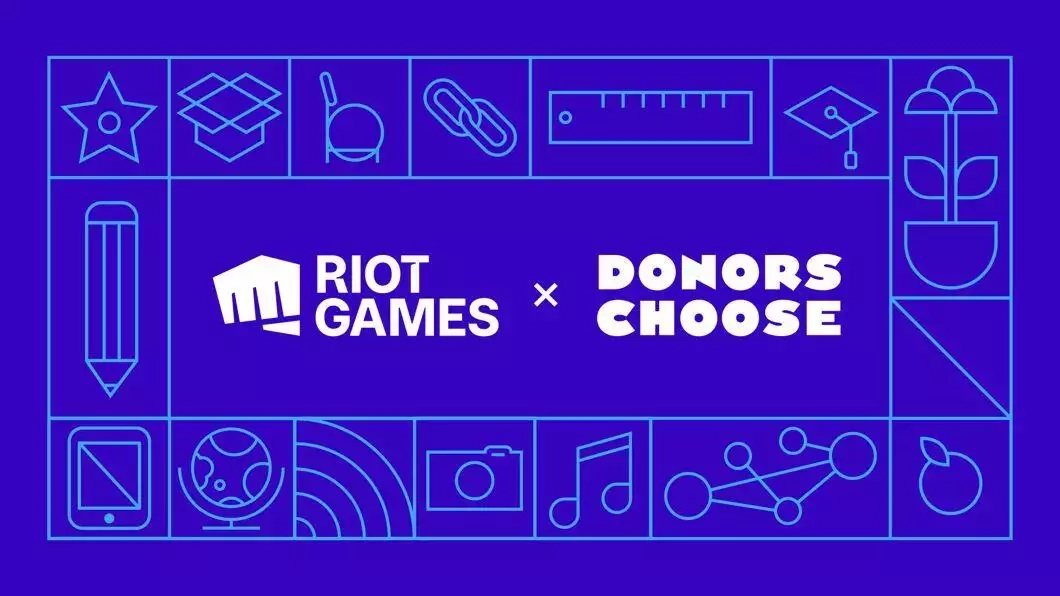 Riot Games partners with DonorsChoose for the third year in a row.