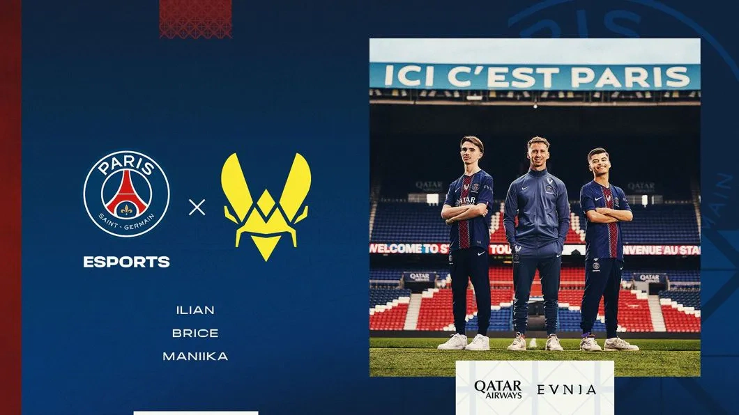 Paris-Saint Germain Esports, Team Vitality team up for EA Sports FC 26 competition.