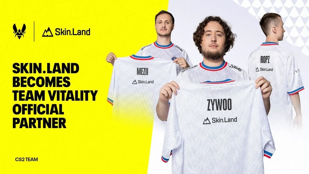 Team Vitality signs deal with skin trading platform.