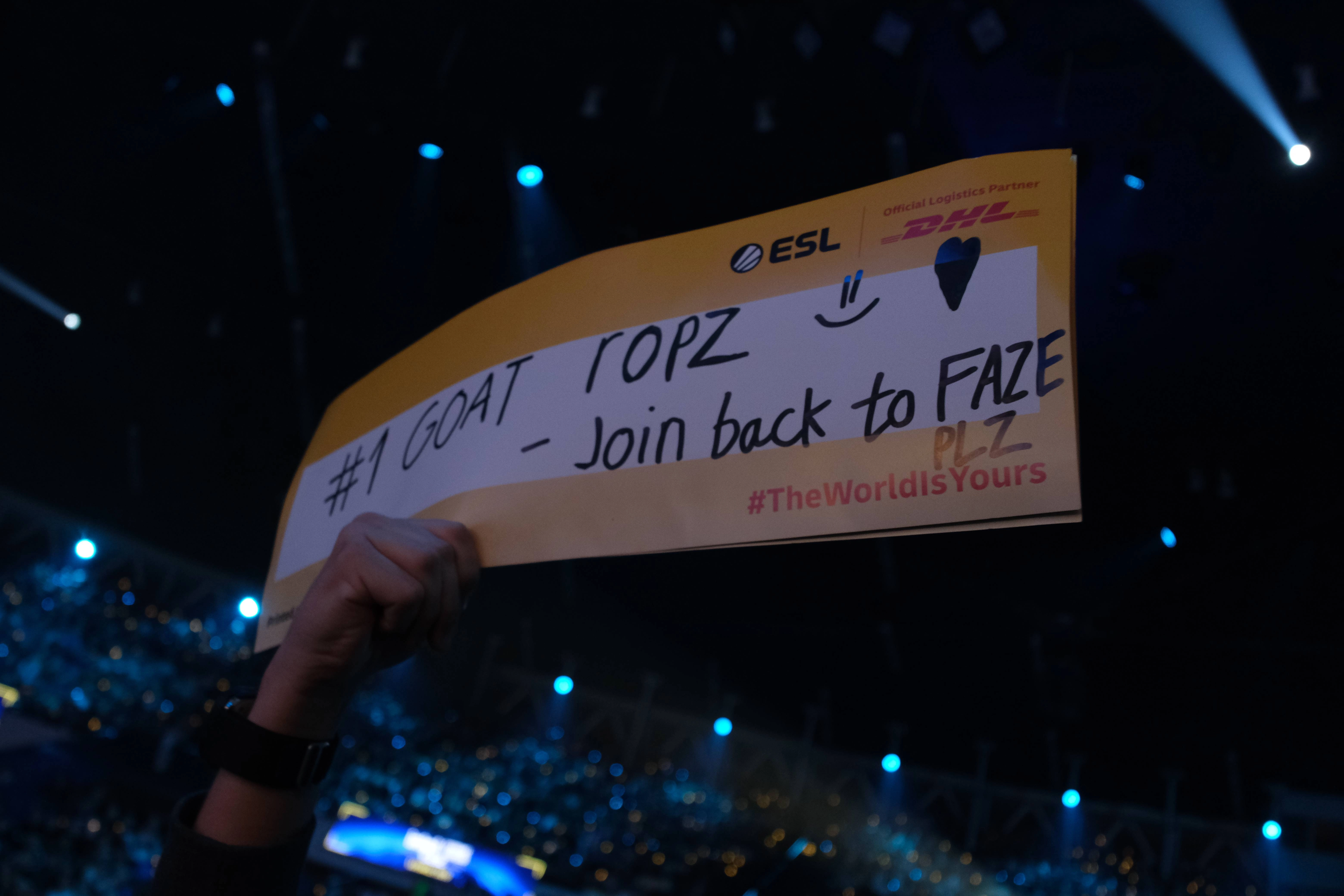 DHL board at IEM Katowice