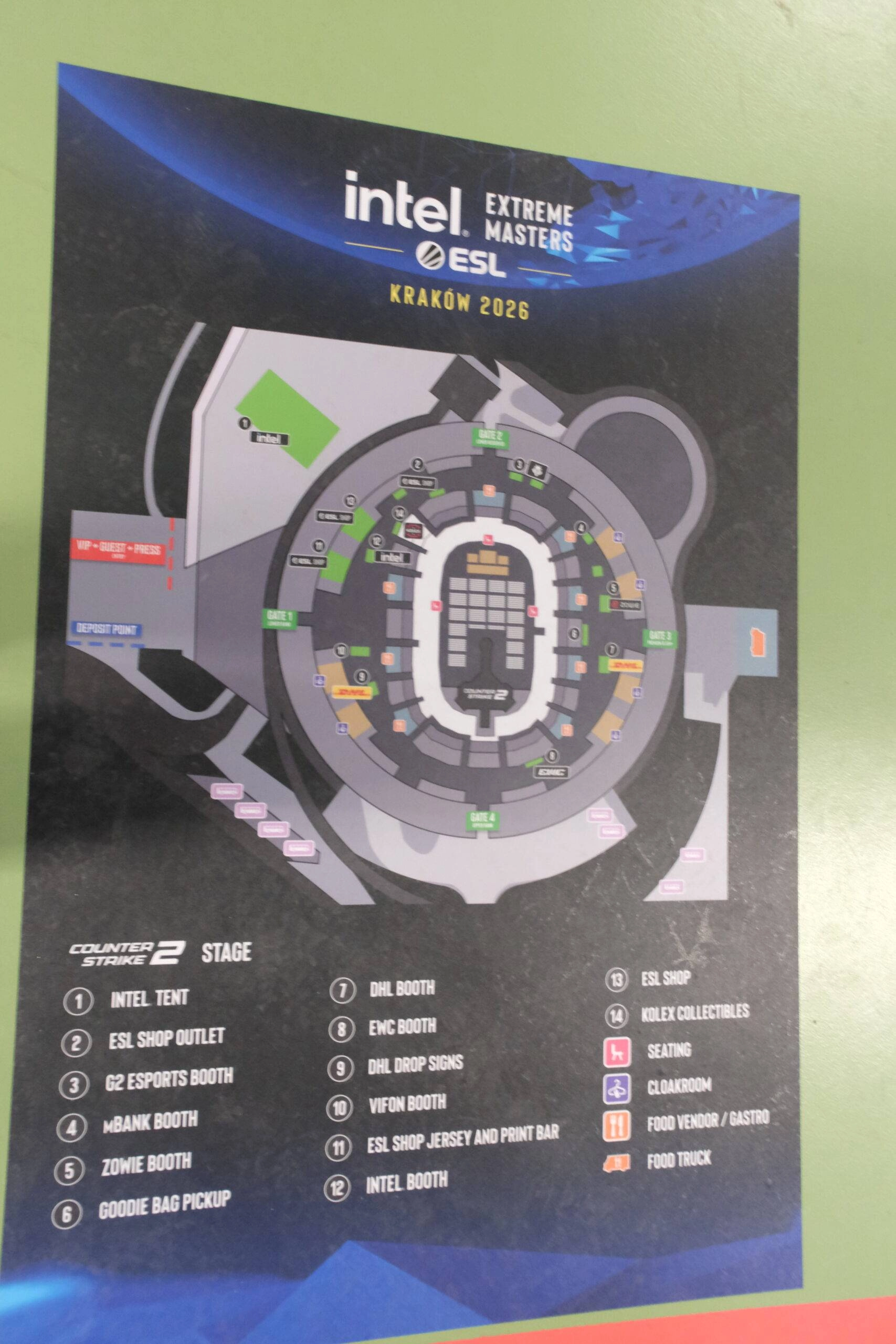IEM Layout in the Tauron Arena Kraków